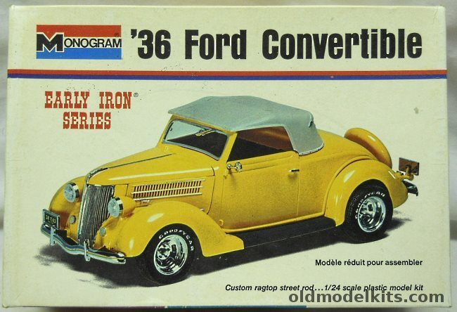 Monogram 1/24 1936 Ford Convertible - Early Iron Series, 7570 plastic model kit